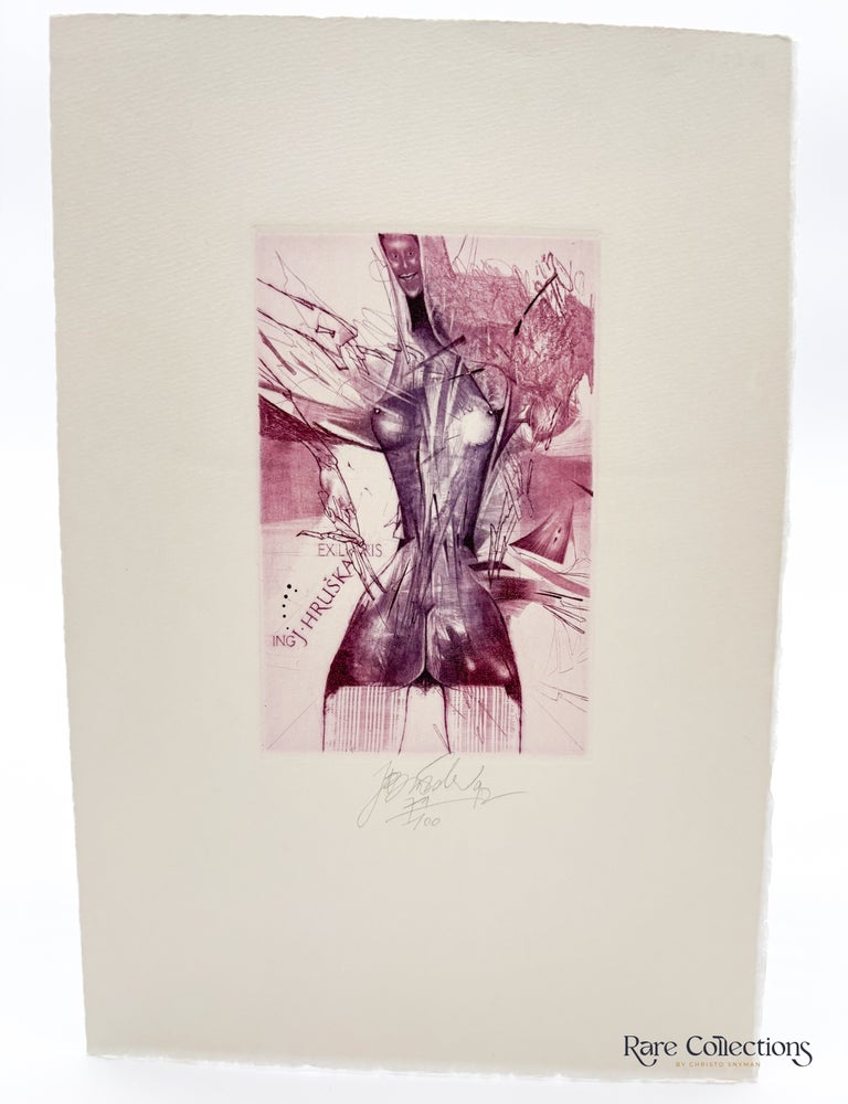 Item #33364 Exlibris - J. Hruska. Br&aacute;zda Ji &iacute;.