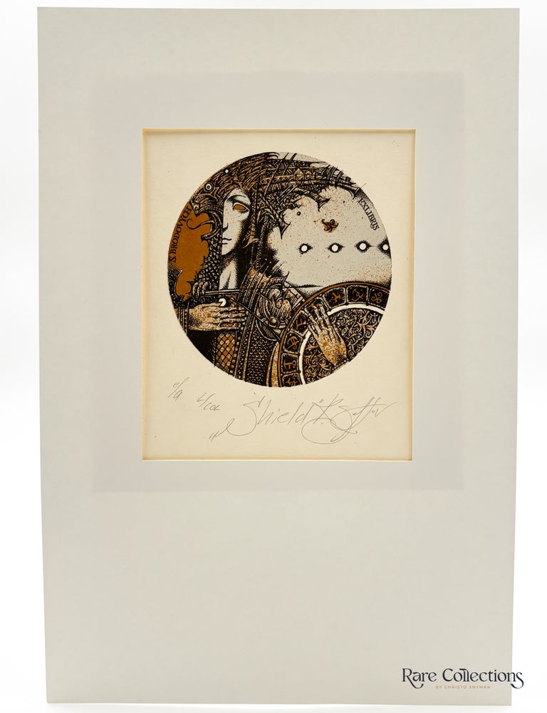Item #33377 Exlibris - S. Brodovych. Roman Sustov.