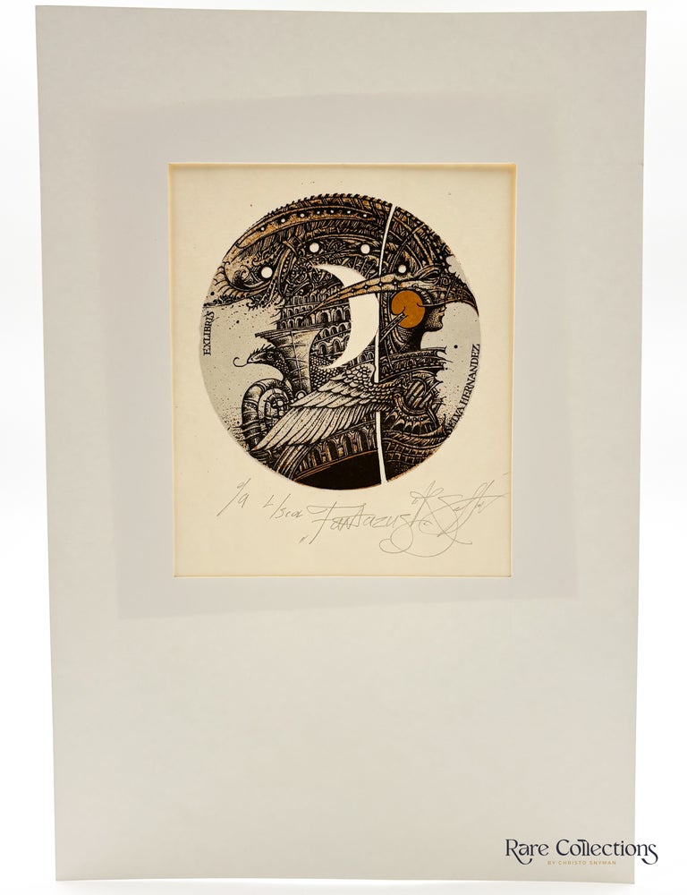 Item #33378 Exlibris - S. Brodovych. Roman Sustov.
