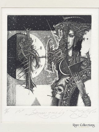 Exlibris - Lodewijk Deurinek "Dream goes by"