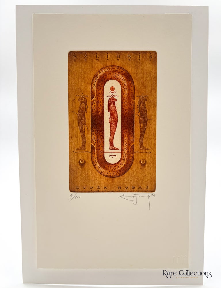 Item #33393 Exlibris - Ludek Rubas. Karol Felix.