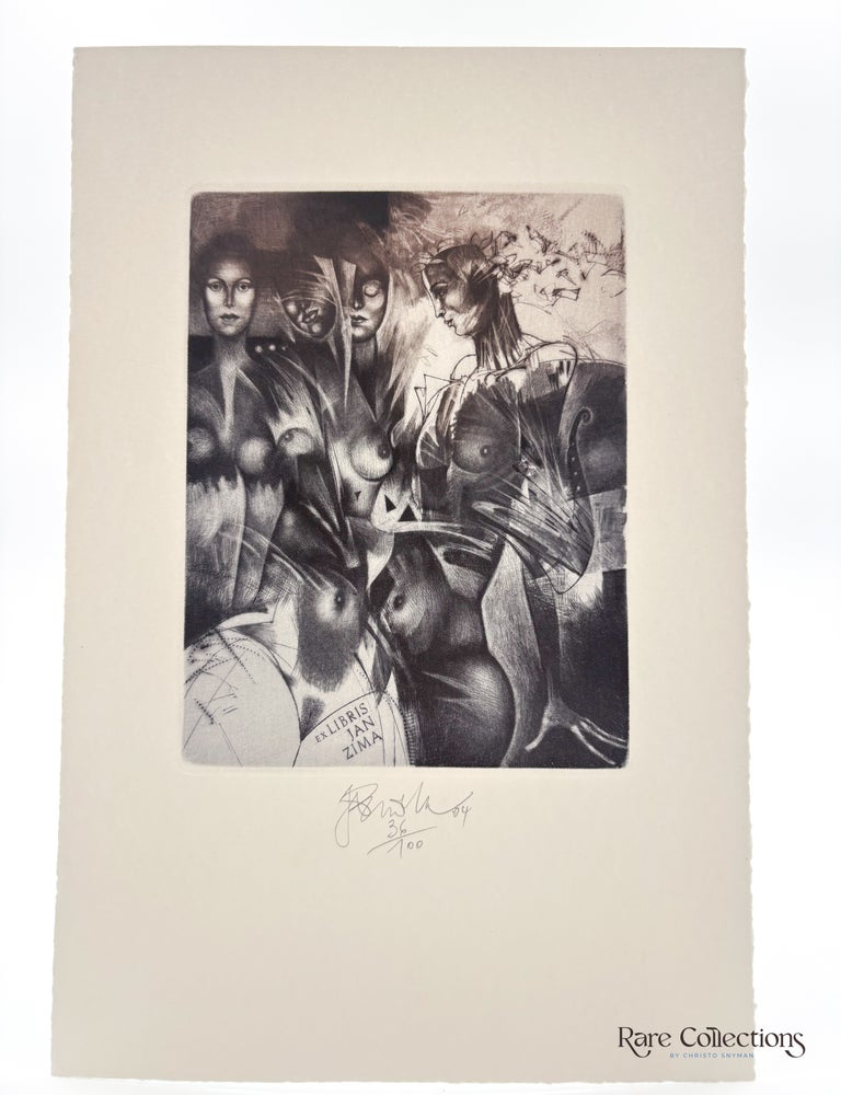 Item #33415 Exlibris - Jan Zima. Br&aacute;zda Ji &iacute;.