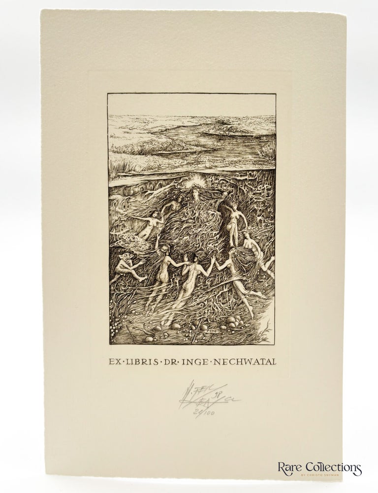 Item #33485 Exlibris - Dr. Inge Nechwatal. Henryk Fajlhauer.