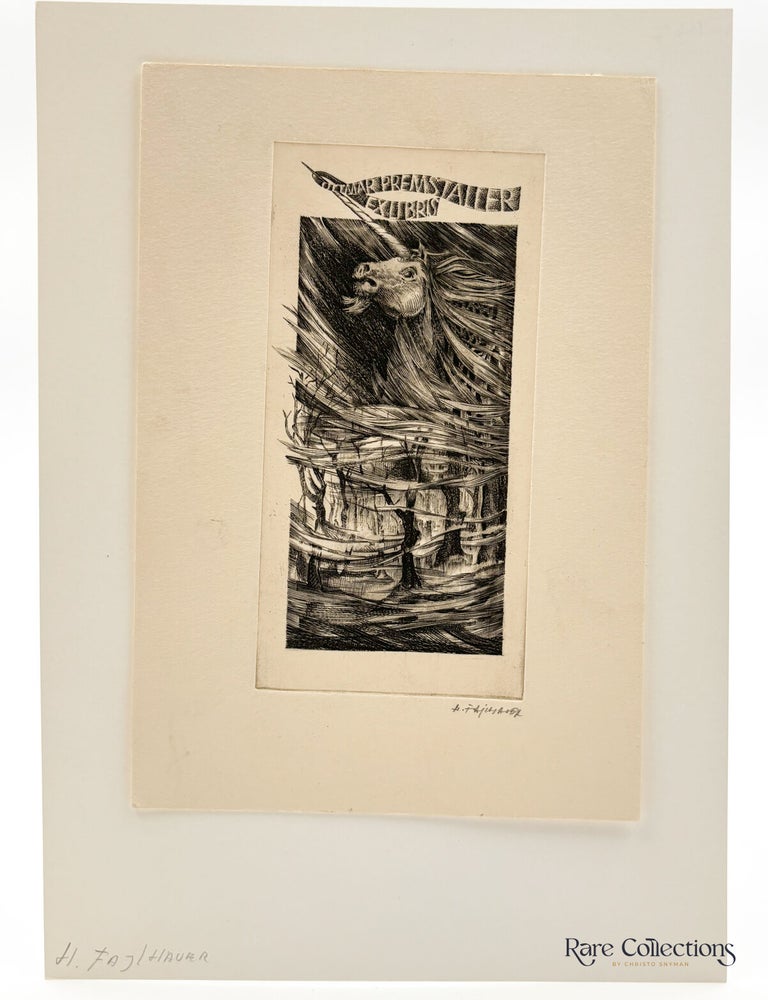 Item #33509 Exlibris - Ottmar Premstaller. Henryk Fajlhauer.
