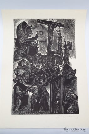 Item #3392 The Follies of Monks - Signed Limited Edition Print (From in Praise of Folly)....