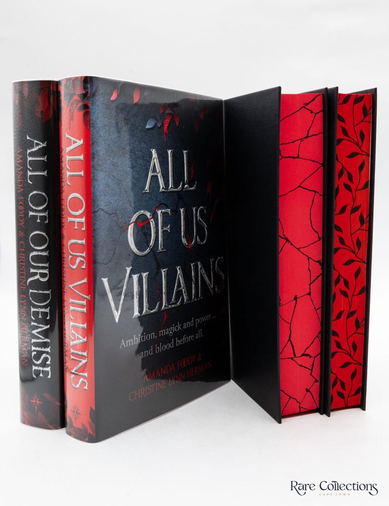 Item #4169 All of Us Villains & all of Our Demise (Signed - Matching Numbers). Amanda Foody Herman, Christine Lynn.