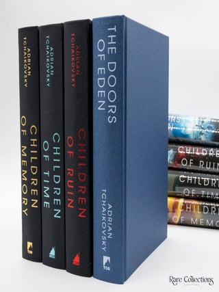 Children of Time, Children of Ruin, Children of Memory, Children of Strife the Doors of Eden, Shards of Earth, Eyes of the Void, Lords of Uncreation, Alien Clay & Service Model, Spiderlight, Shroud and Terrible Worlds (Completely Set of Tchaikovsky's Matching Numbered Editions - Comes with Rights)