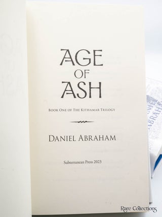 Age of Ash & Blade of Dreams (Kithamar Trilogy) - Signed Numbered Edition