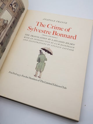The Crime of Sylvestre Bonnard - Signed by Illustrator Sylvain Sauvage