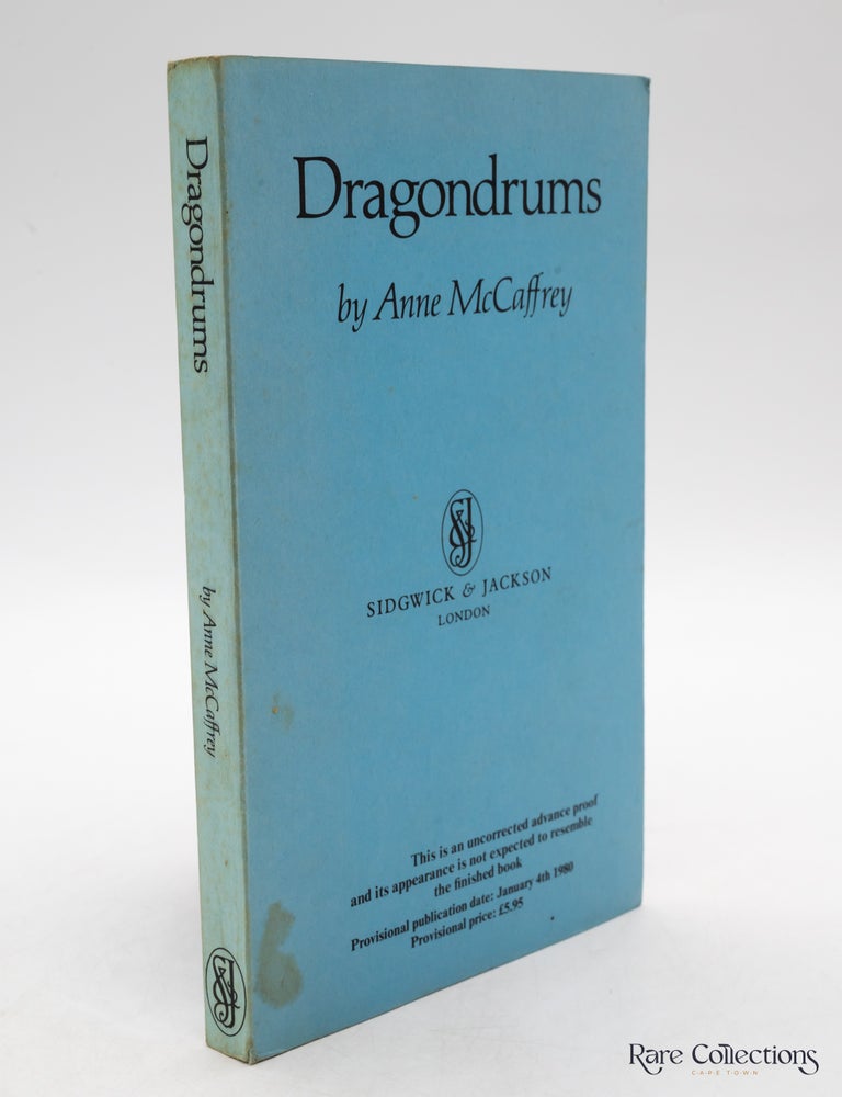 Item #5122 Dragondrums (Uncorrected Proof). Anne McCaffrey.