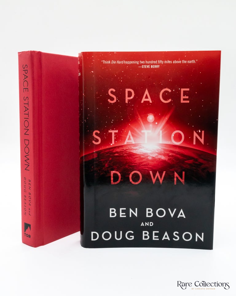 Item #5822 Space Station Down. Ben Bova, Doug Beason.