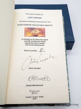 The Lost Empire (#2 Fargo Adventure) - Double-Signed Numbered Ltd Edition