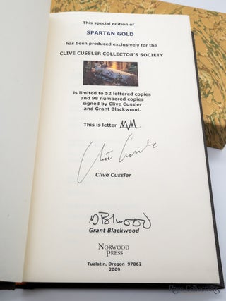 Spartan Gold (#1 Fargo Adventure) - Double-Signed UK 1st Edition