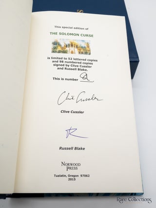 The Solomon Curse (#7 Fargo Adventures) - Double-Signed Numbered Ltd Edition
