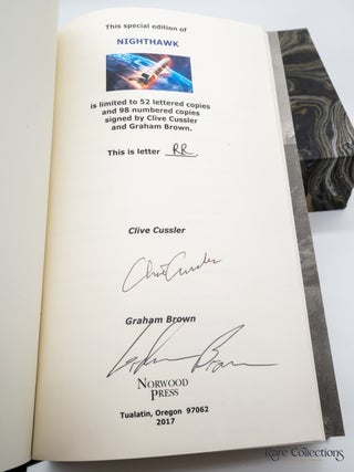 Nighthawk (#14 the Numa Files) - Double-Signed Lettered Ltd Edition