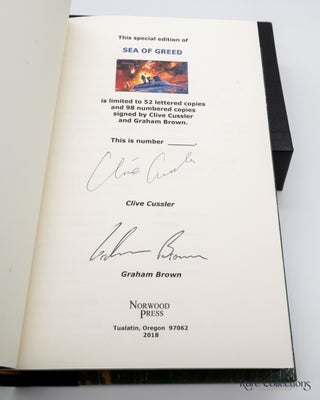 Sea of Greed (#16 Numa Files) - Double-Signed Numbered Ltd Edition