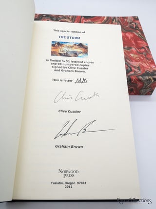 The Storm (#10 Numa Files) - Double-Signed Lettered Ltd Edition