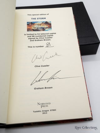 The Storm (#10 Numa Files) - Double-Signed Numbered Ltd Edition