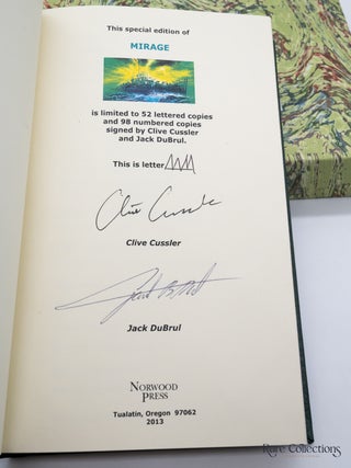 Mirage (#9 the Oregon Files) - Double-Signed Lettered Ltd Edition