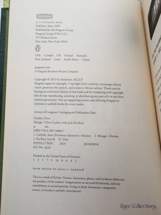 Mirage (#9 the Oregon Files) - Double-Signed Lettered Ltd Edition