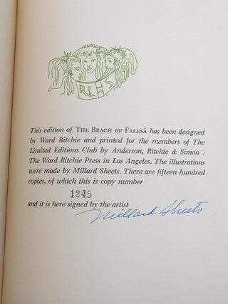 The Beach of Falesa - Signed by Illustrator Millard Sheets