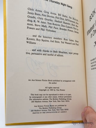 Dinner At Deviant's Palace (Signed 1st HC Edition)