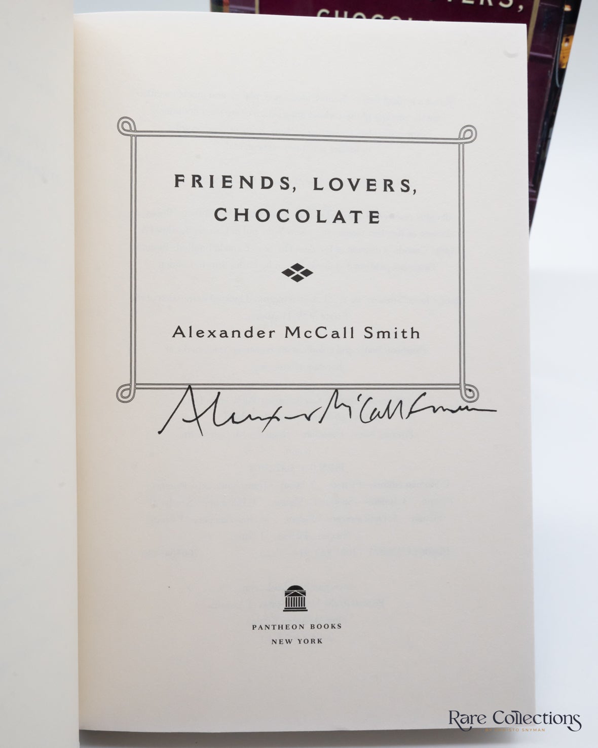 Friends Lovers Chocolate by Alexander McCall Smith on Rare Collections