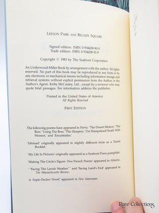 Leeson Park and Belsize Square: Poems 1970-1975