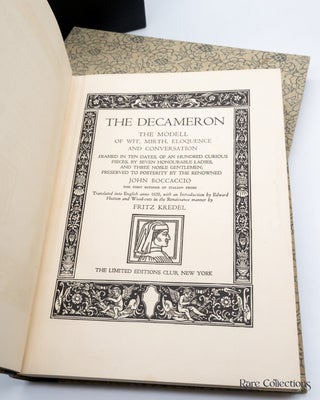 The Decameron of Bocaccio (Signed by Fritz Kredel)