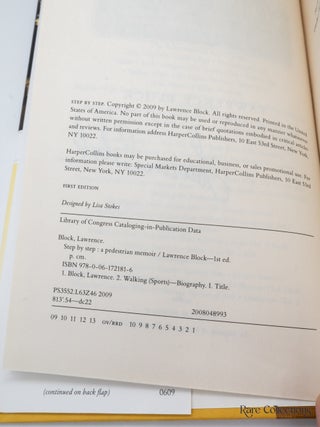 Step by Step: a Pedestrian Memoir (Incl Signed ARC)