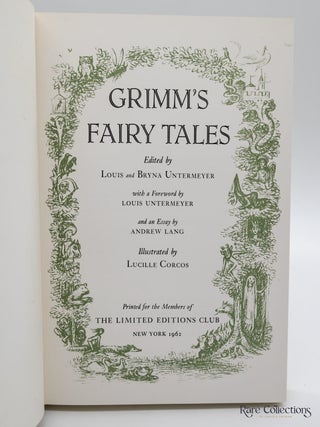 Grimm's Fairy Tales (Volume 1 ONLY)