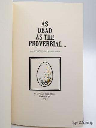 As Dead As the Proverbial... - Designed and Illustrated by Mark Hudson